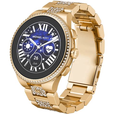 gouden horloge michael kors|michael kors horloge dames smartwatch.